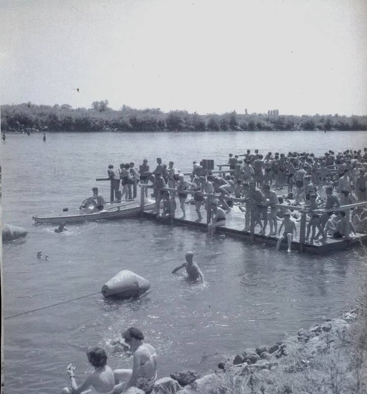 Gradsko kupalište na Savi 1958. godine (Foto Pavle Cajzeka)